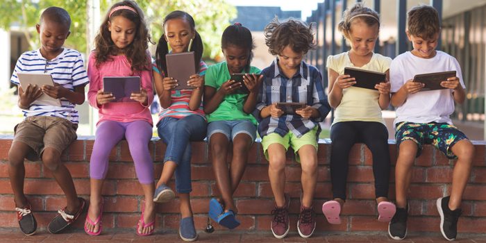 1-to-1 device deployment, students each have devices